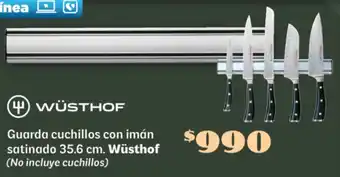 Soriana Súper Wüsthof guarda cuchillos con imán satinado oferta
