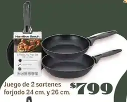Soriana Súper Juego de 2 sartenes forjado oferta