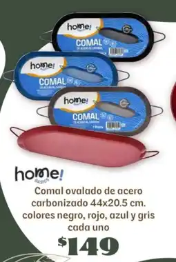 Soriana Súper Home basics Comal ovalado de acero carbonizado oferta