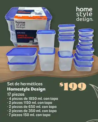 Soriana Súper Home style design set de herméticos oferta