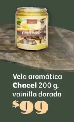 Soriana Súper Chacel vela aromática  vainilla dorada oferta