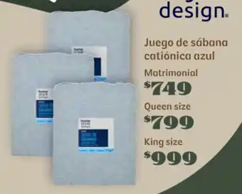 Soriana Súper Juego de sábana catiónica azul oferta