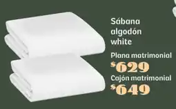 Soriana Súper Sábana algodón white oferta