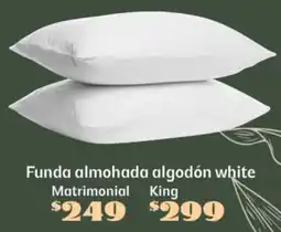 Soriana Súper Funda almohada algodón white oferta