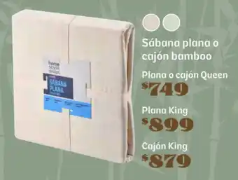 Soriana Súper Bamboo sábana plana o cajón oferta