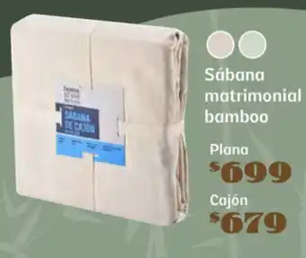 Soriana Súper Home style sábana matrimonial bamboo oferta