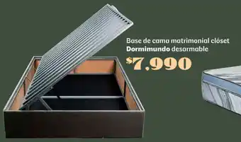 Soriana Súper Base de cama matrimonial clóset dormimundo desarmable oferta