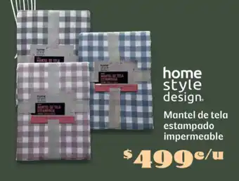 Soriana Súper Home style design mantel de tela estampado impermeable oferta
