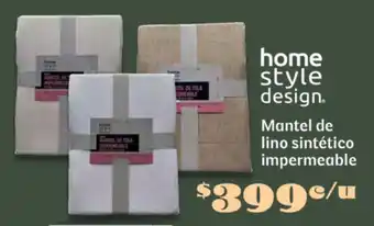 Soriana Súper Home style design mantel de lino sintético impermeable oferta