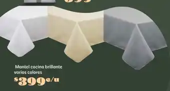 Soriana Súper Mantel cocina brillante varios colores oferta