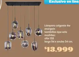 Soriana Súper Lámpara colgante energain bombillas tipo vela oferta