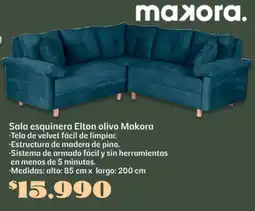Soriana Súper Makora sala esquinera elton olivo oferta