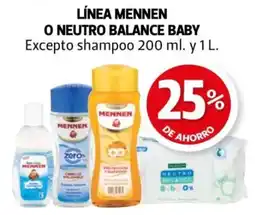 Farmacias Guadalajara Línea mennen o neutro balance baby excepto shampoo oferta
