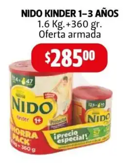 Farmacias Guadalajara Nido kinder 1-3 años oferta