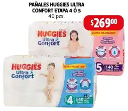 Farmacias Guadalajara Pañales huggies ultra confort etapa 4 ó 5 oferta