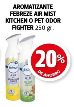 Farmacias Guadalajara Aromatizante febreze air mist kitchen o pet odor fighter oferta