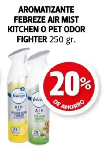 Farmacias Guadalajara Aromatizante febreze air mist kitchen o pet odor fighter oferta