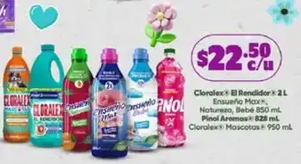 Farmacias Guadalajara Cloralex Rendidor Ensueño Max Natureza, Bebé Pinol Aromas Cloralex Mascotas oferta