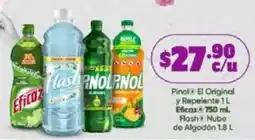 Farmacias Guadalajara Pinol El Original y Repelente Eficax Flash Nube de Algodón oferta
