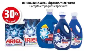 Farmacias Guadalajara Detergentes ariel líquidos y en polvo excepto empaques especiales oferta