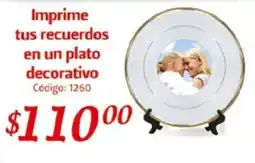 Farmacias Guadalajara Imprime tus recuerdos en un plato decorativo oferta