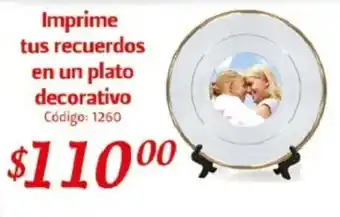 Farmacias Guadalajara Imprime tus recuerdos en un plato decorativo oferta