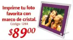 Farmacias Guadalajara Imprime tu foto favorita con marco de cristal oferta