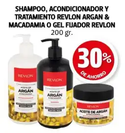 Farmacias Guadalajara Shampoo, acondicionador y tratamiento revlon argan & macadamia o gel fijador revlon oferta