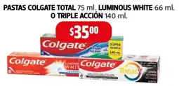 Farmacias Guadalajara Pastas colgate total luminous white o triple acción oferta