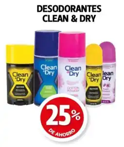 Farmacias Guadalajara Desodorantes clean & dry oferta