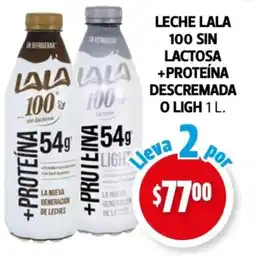 Farmacias Guadalajara Leche lala 100 sin lactosa +proteína descremada o light oferta