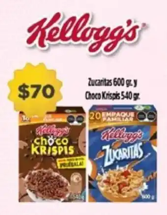 Farmacias Guadalajara Kellogg's Zucaritas y Choco Krispis oferta