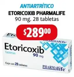 Farmacias Guadalajara Antiartrítico etoricoxib pharmalife 28 tabletas oferta
