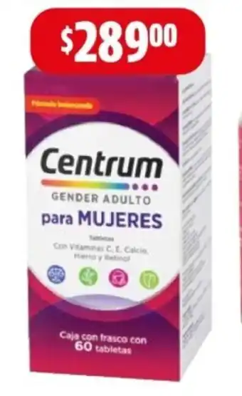 Farmacias Guadalajara Centrum gender adulto mujer oferta