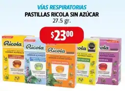 Farmacias Guadalajara Vías respiratorias pastillas ricola sin azúcar oferta