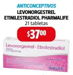 Farmacias Guadalajara Anticonceptivos levonorgestrel etinilestradiol pharmalife oferta