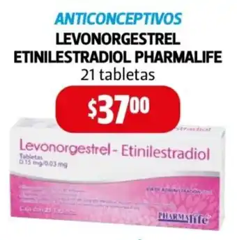 Farmacias Guadalajara Anticonceptivos levonorgestrel etinilestradiol pharmalife oferta