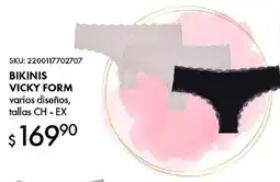 Woolworth Bikinis vicky form varios diseños, tallas ch - ex oferta