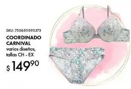 Woolworth Coordinado carnival varios diseños, tallas CH - EX oferta