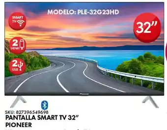 Woolworth Pantalla smart tv 32" pioneer oferta