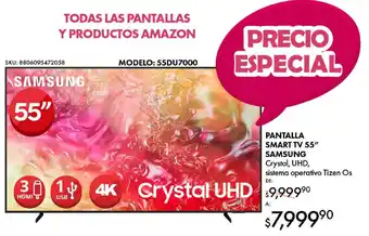Woolworth Pantalla smart tv 55" samsung oferta