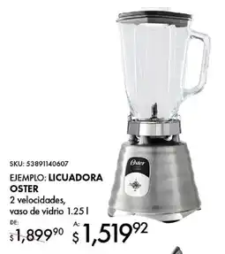 Woolworth Licuadora oster 2 velocidades vaso de vidrio oferta