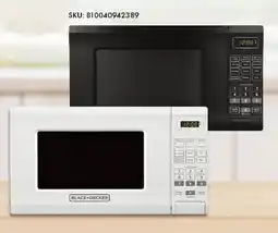 Woolworth Horno de microondas black+decker 0.7 pies cúbicos, colores blanco y negro oferta
