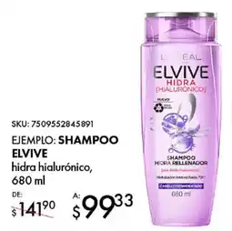 Woolworth Shampoo elvive hidra hialurónico oferta