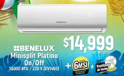 Boxito Benelux Minisplit Platino On/Off 36000 BTU / 220 V (EV1460) oferta