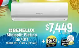 Boxito Benelux Minisplit Platino On/Off 18000 BTU / 220 V (EV1427) oferta