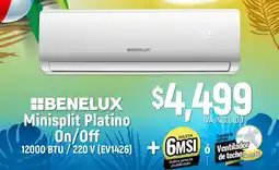 Boxito Benelux Minisplit Platino On/Off 12000 BTU / 220 V (EV1426) oferta