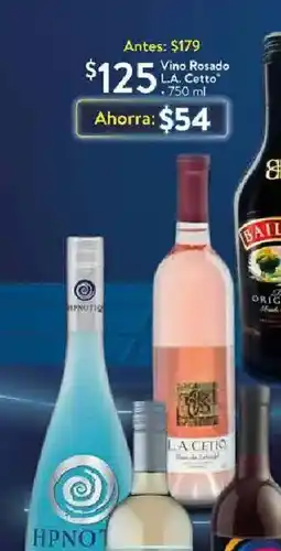 Walmart Vino Rosado L.A. Cetto oferta