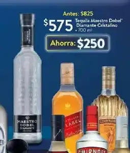 Walmart Tequila Maestro Dobel Diamante Cristalino oferta