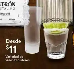 Walmart Variedad de vasos tequileros oferta
